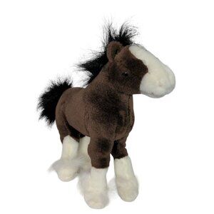 Gund Dale Brown Clydesdale Horse Plush 13 Inch